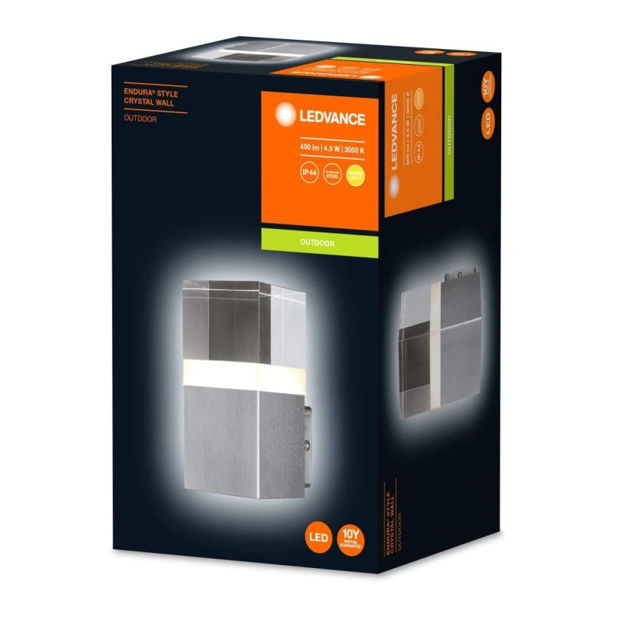 Ledvance - LED Zunanja stenska svetilka CRYSTAL 1xLED/4,5W/230V IP44