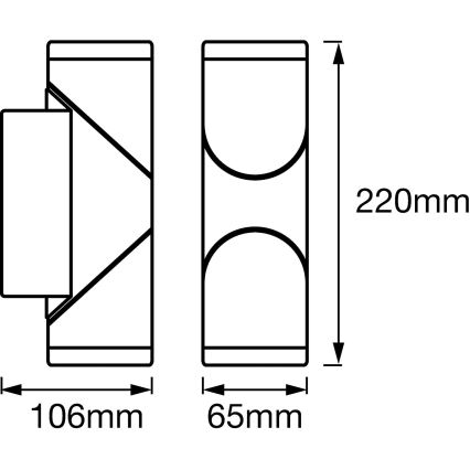 Ledvance - LED Zunanja stenska svetilka ENDURA 2xLED/13W/230V IP44