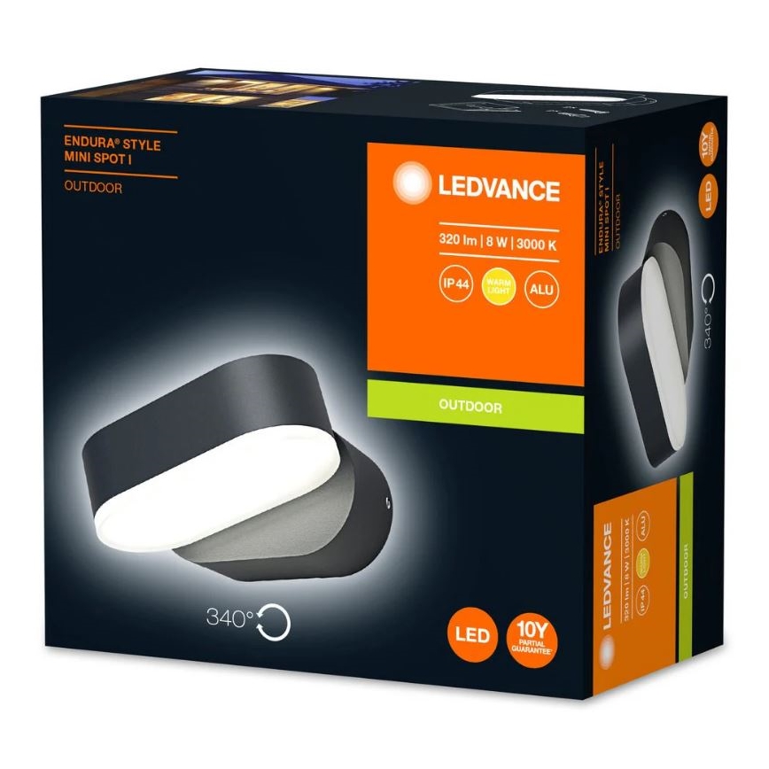 Ledvance - LED Zunanja stenska svetilka ENDURA LED/8W/230V IP44