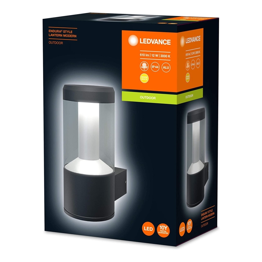 Ledvance - LED Zunanja stenska svetilka LANTERN 1xLED/12W/230V IP44