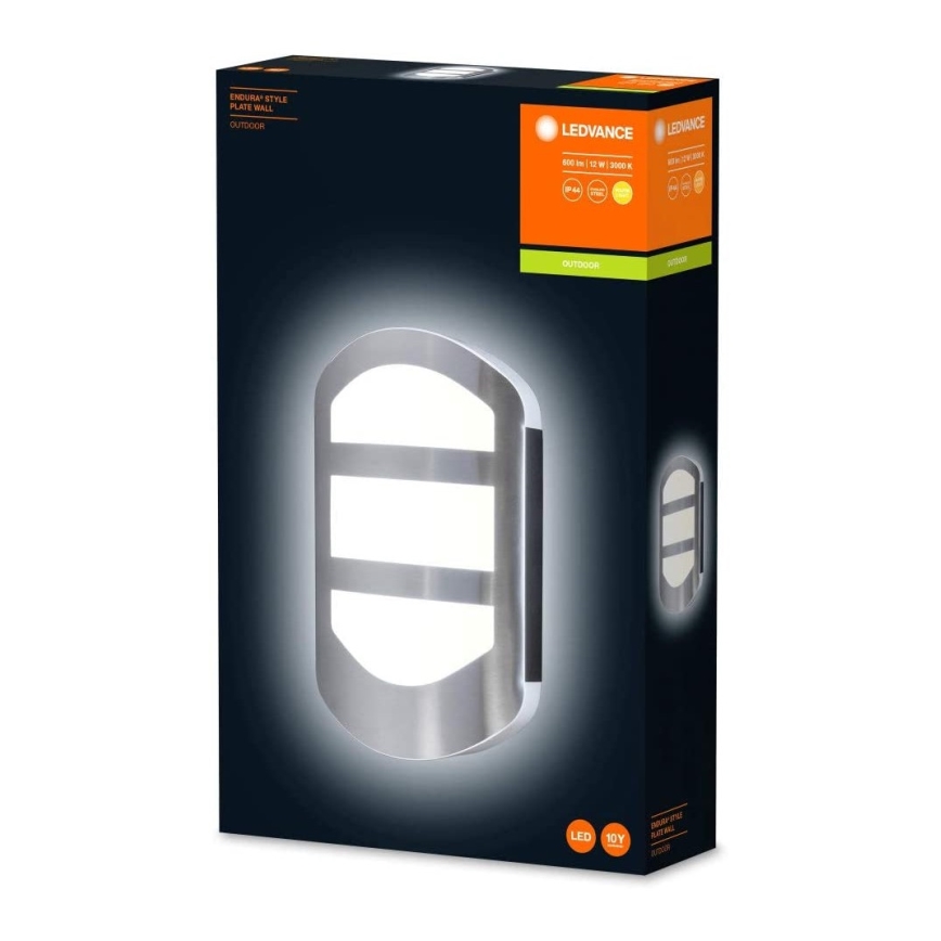 Ledvance - LED Zunanja stenska svetilka PLATE LED/12W/230V IP44