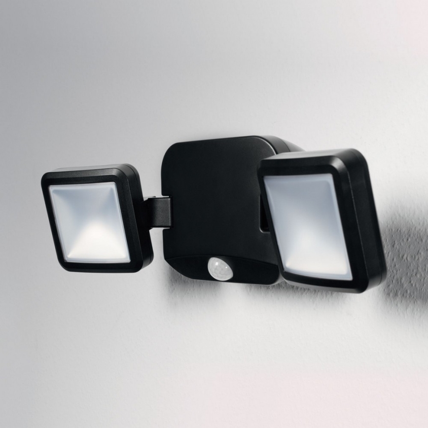 Ledvance - LED Zunanja stenska svetilka s senzorjem BATTERY 2xLED/10W/4xD IP54