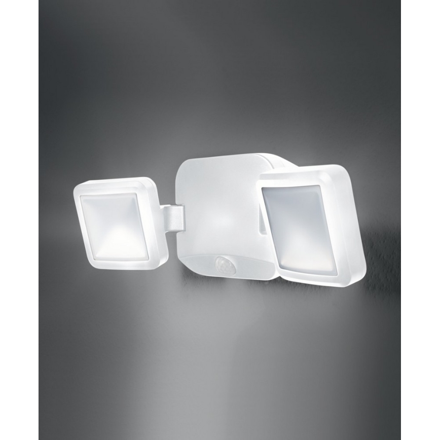 Ledvance - LED Zunanja stenska svetilka s senzorjem BATTERY 2xLED/10W/4xD IP54