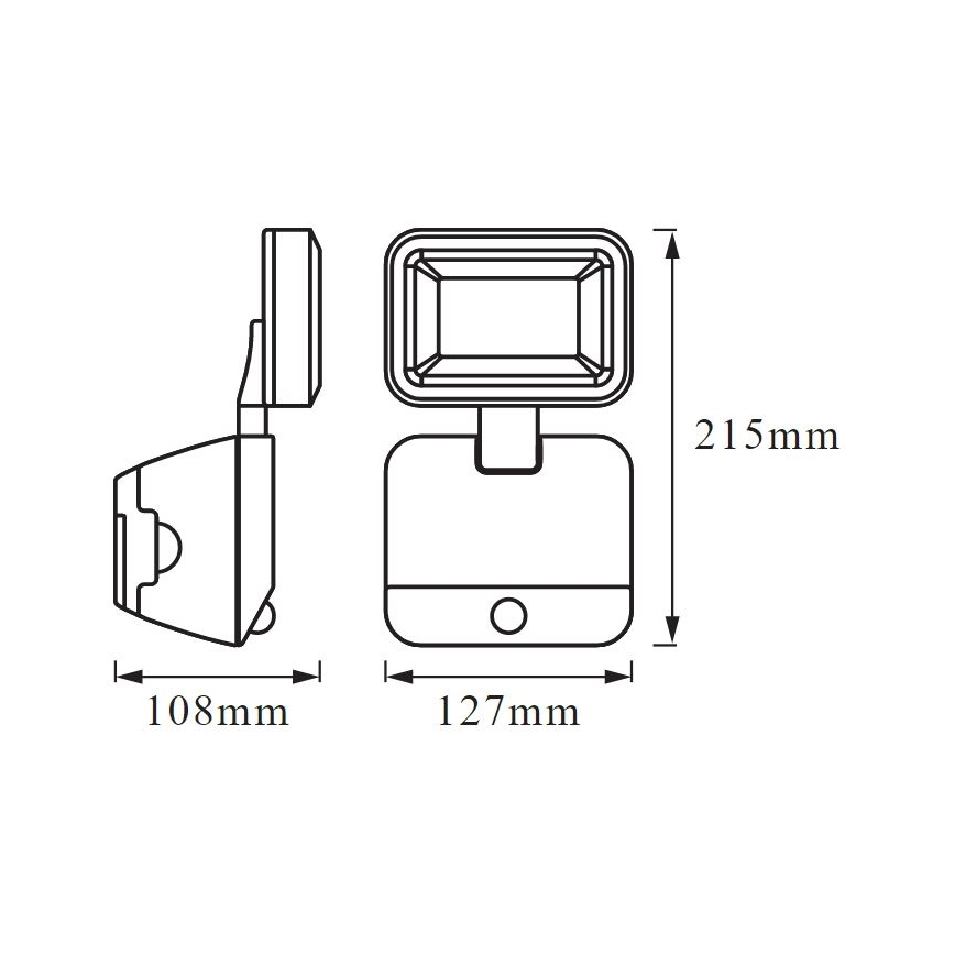 Ledvance - LED Zunanja stenska svetilka s senzorjem BATTERY LED/4W/4xD IP54