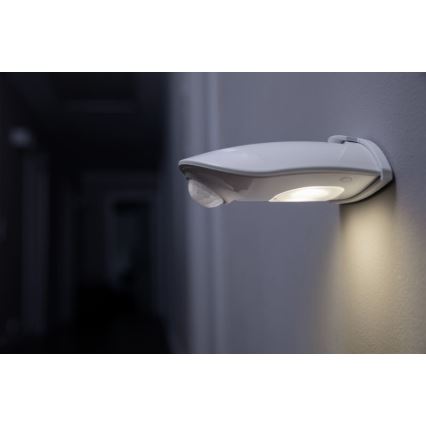 Ledvance - LED Zunanja stenska svetilka s senzorjem DOORLED LED/1W/3xAA IP54
