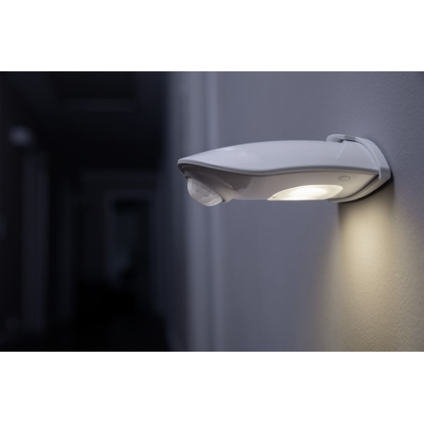 Ledvance - LED Zunanja stenska svetilka s senzorjem DOORLED LED/1W/3xAA IP54