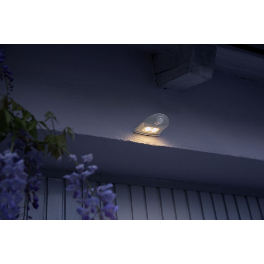 Ledvance - LED Zunanja stenska svetilka s senzorjem DOORLED LED/1W/3xAA IP54