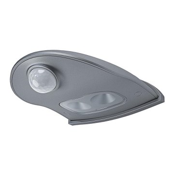 Ledvance - LED Zunanja stenska svetilka s senzorjem DOORLED LED/1W/3xAA IP54
