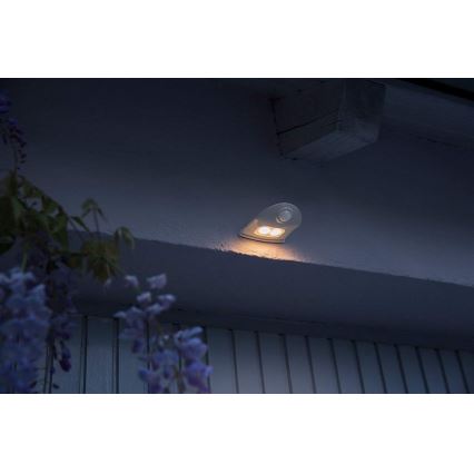 Ledvance - LED Zunanja stenska svetilka s senzorjem DOORLED LED/1W/3xAA IP54