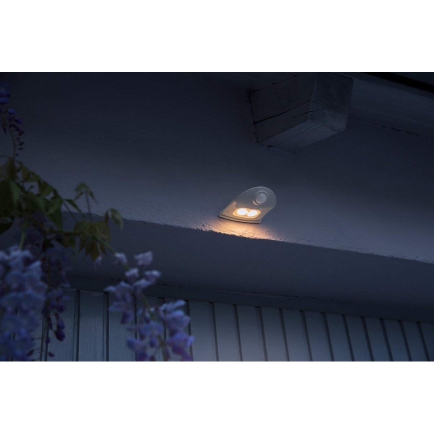 Ledvance - LED Zunanja stenska svetilka s senzorjem DOORLED LED/1W/3xAA IP54