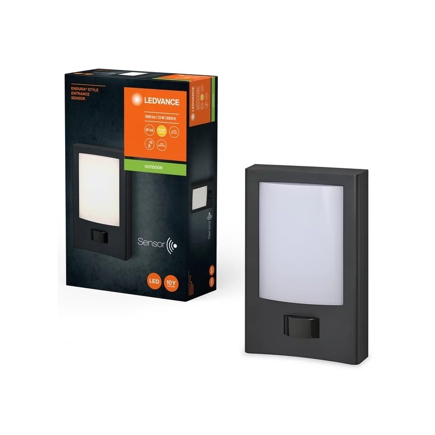 Ledvance - LED Zunanja stenska svetilka s senzorjem ENDURA STYLE LED/13W/230V IP44