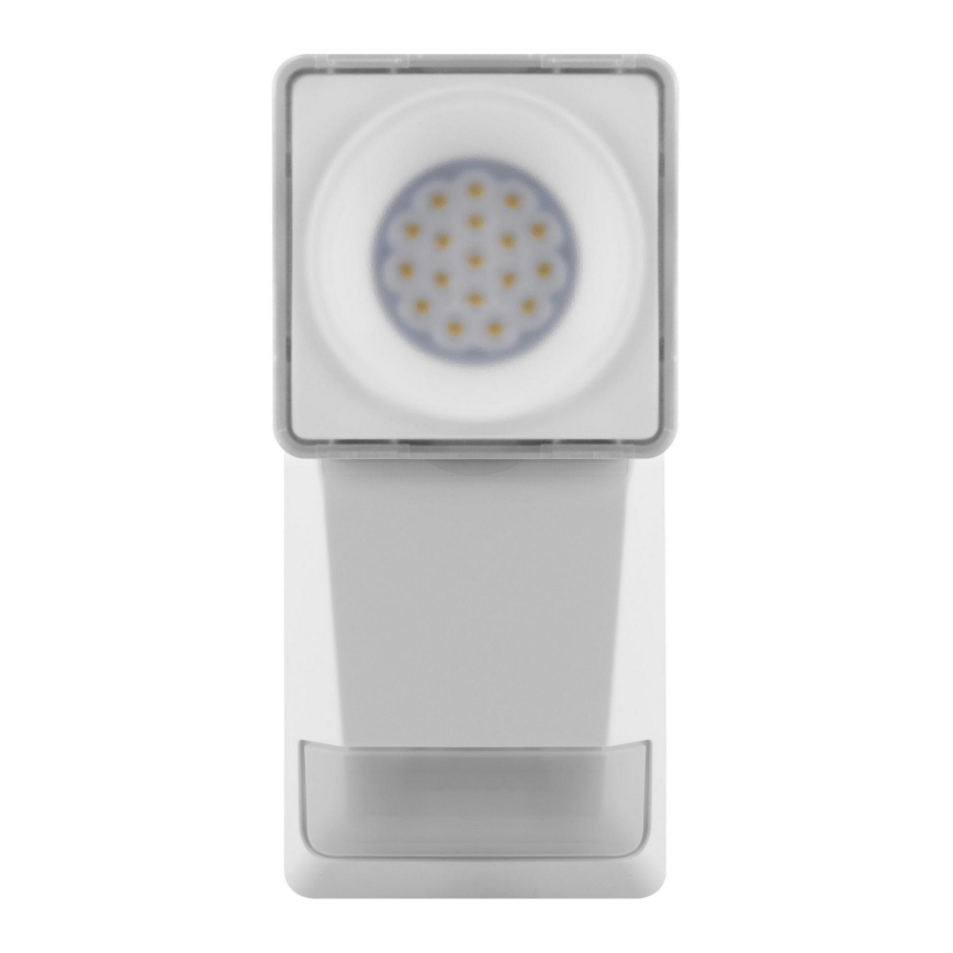 Ledvance - LED Zunanja stenska svetilka s senzorjem SPOT LED/8W/230V IP55 bela