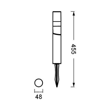 Ledvance - LED Zunanja svetilka ENDURA HYBRID ROTA SPIKE LED/1W/12V IP44