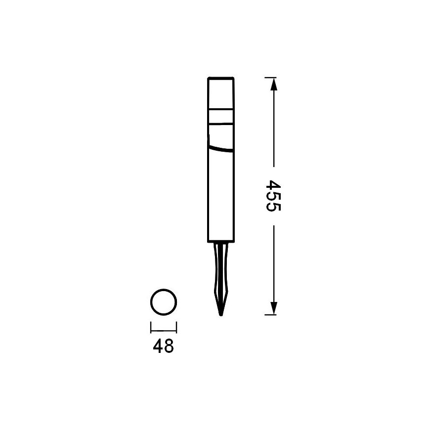 Ledvance - LED Zunanja svetilka ENDURA HYBRID ROTA SPIKE LED/1W/12V IP44