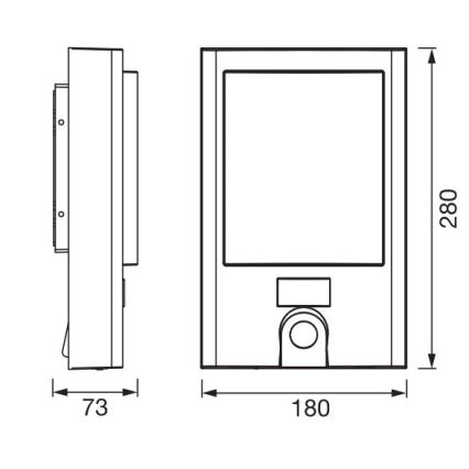 Ledvance - LED Zatemnitven zunanja senzorska stenska svetilka in kamera SMART+ LED/22W/230V IP44 Wi-Fi