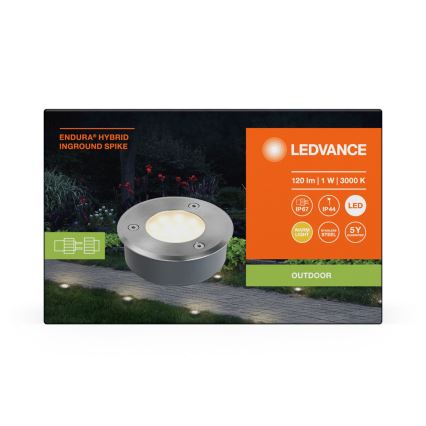 Ledvance - LED Zunanja svetilka ENDURA HYBRID SPIKE LED/1W/12V IP44