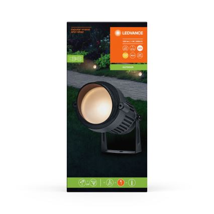 Ledvance - LED Zunanja svetilka ENDURA HYBRID SPOT SPIKE LED/1W/12V IP44