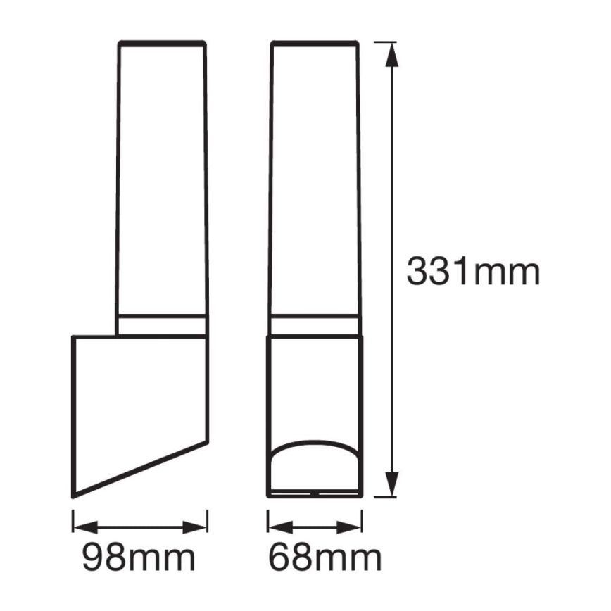 Ledvance - LED zunanje stensko svetilo FLARE LED/7W/230V IP44