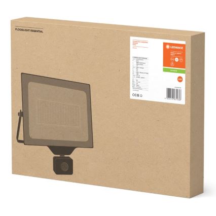Ledvance - LED zunanji stenski reflektor s senzorjem FLOODLIGHT ESSENTIAL LED/200W/230V IP44