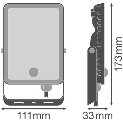 Ledvance - LED Zunanji reflektor s senzorjem FLOODLIGHT LED/20W/230V 6500K IP65