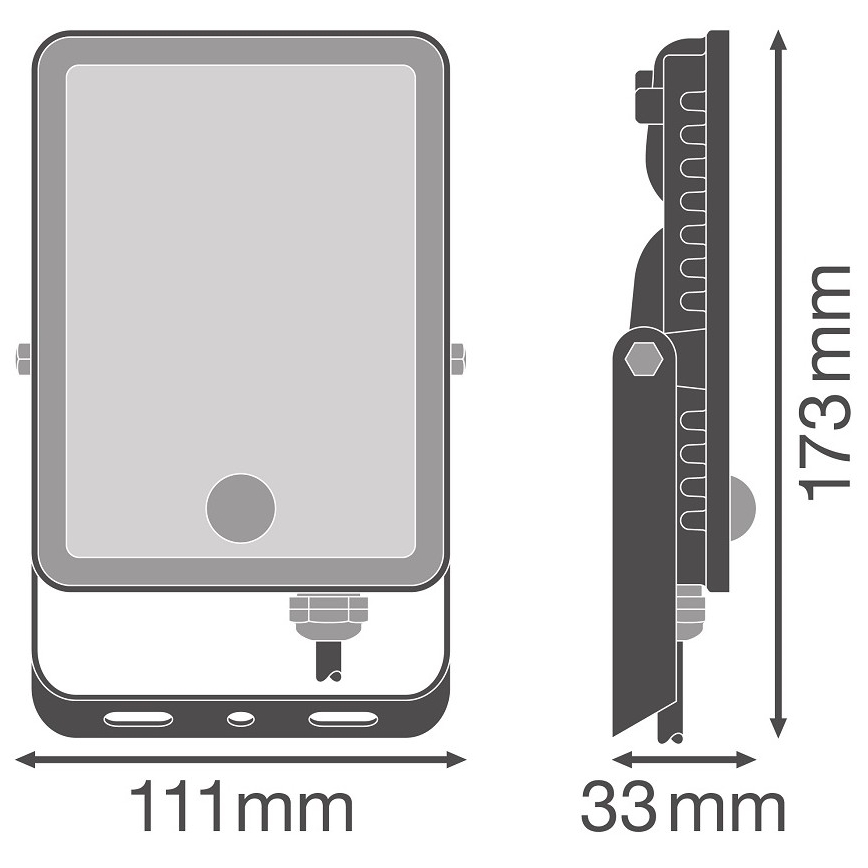Ledvance - LED Zunanji reflektor s senzorjem FLOODLIGHT LED/20W/230V 6500K IP65