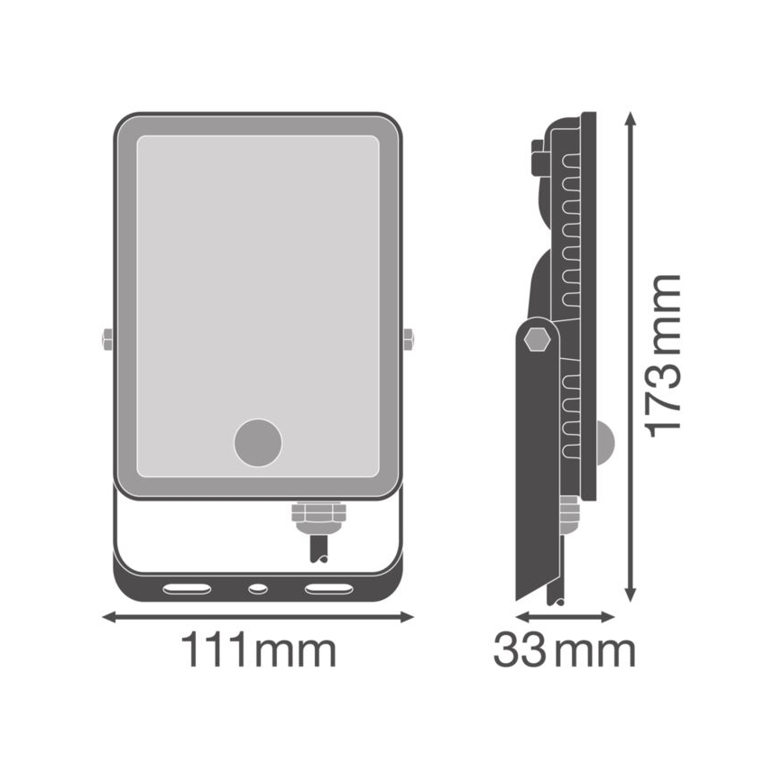 Ledvance - LED Zunanji stenski reflektor s senzorjem FLOODLIGHT LED/20W/230V IP65
