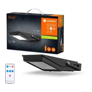 Ledvance - LED Zunanji solarni reflektor s senzorjem FLOOD LED/10W/3,6V 2000 mAh IP65 + Daljinski upravljalnik