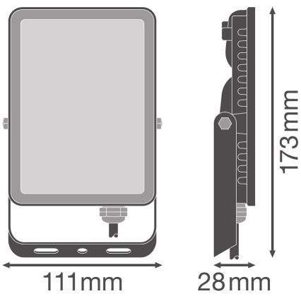 Ledvance - LED Zunanji stenski reflektor FLOODLIGHT LED/20W/230V 4000K IP65