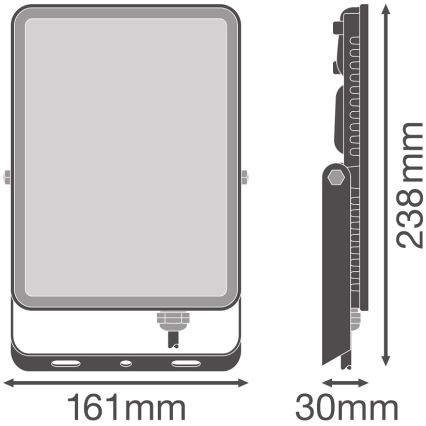 Ledvance - LED Zunanji stenski reflektor FLOODLIGHT LED/50W/230V 6500K IP65