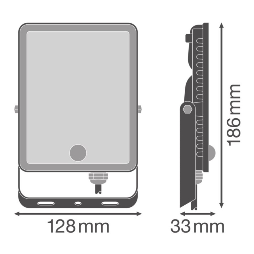 Ledvance - LED zunanji stenski reflektor s senzorjem gibanja in senzorjem za temo FLOODLIGHT LED/30W/230V IP65