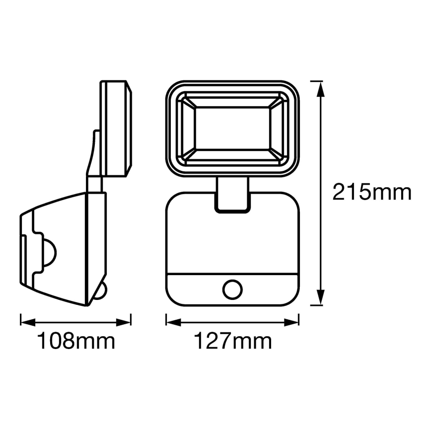 Ledvance - LED Zunanji stenski reflektor s senzorjem SPOTLIGHT LED/4W/4xD IP54