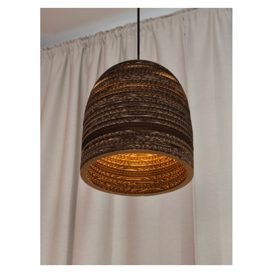 Ledvance - Lestenec na vrvici DECOR CARDBOARD 1xE27/15W/230V pr. 25 cm