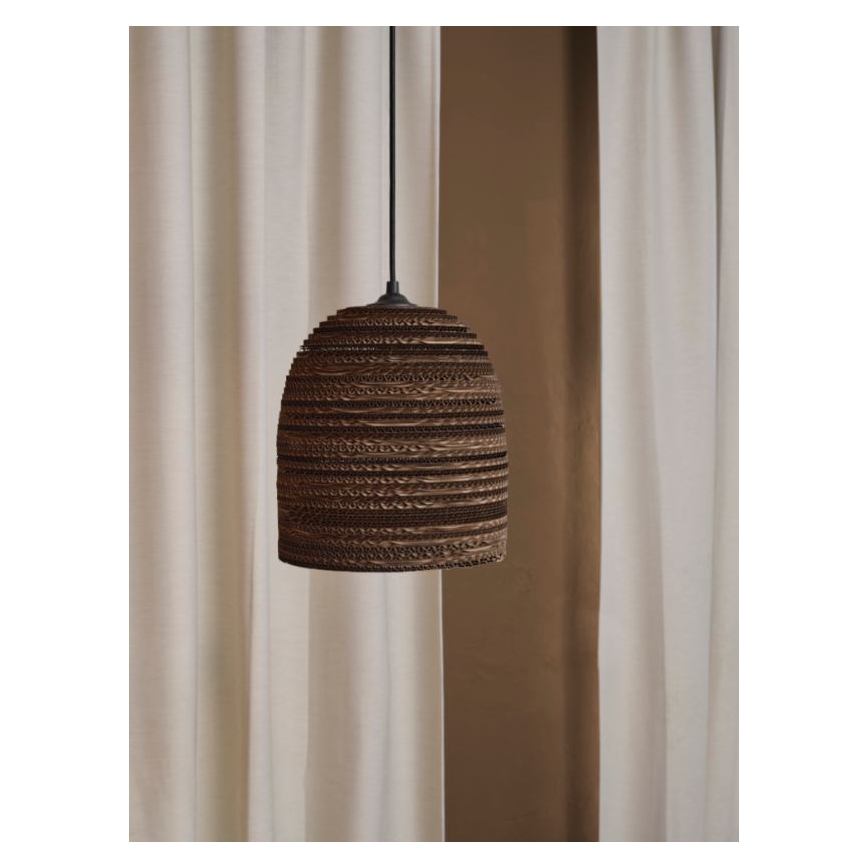Ledvance - Lestenec na vrvici DECOR CARDBOARD 1xE27/15W/230V pr. 25 cm