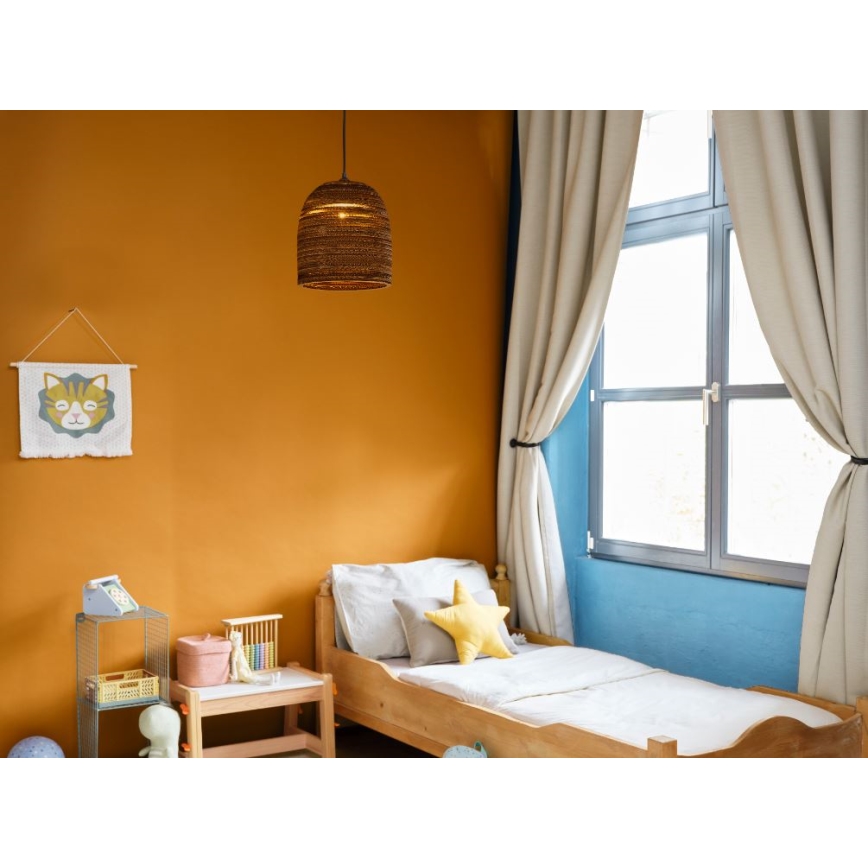 Ledvance - Lestenec na vrvici DECOR CARDBOARD 1xE27/15W/230V pr. 25 cm