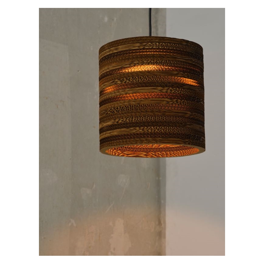 Ledvance - Lestenec na vrvici DECOR CARDBOARD 1xE27/15W/230V pr. 25 cm