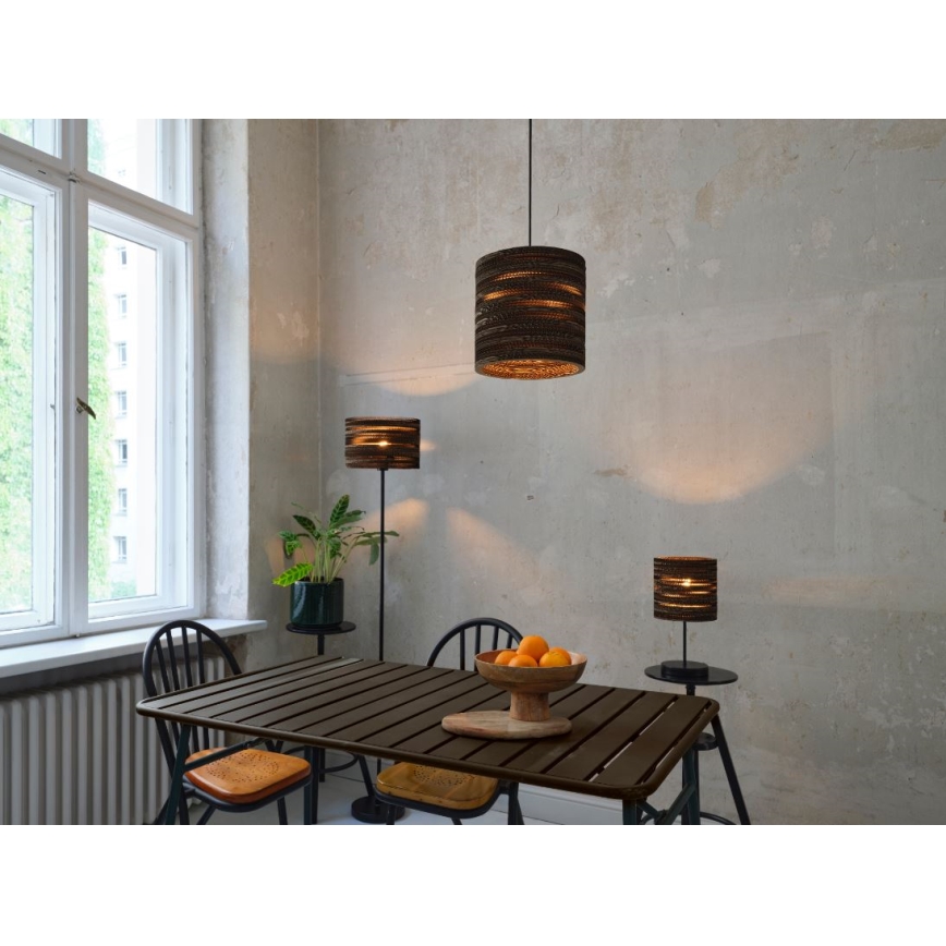 Ledvance - Lestenec na vrvici DECOR CARDBOARD 1xE27/15W/230V pr. 25 cm