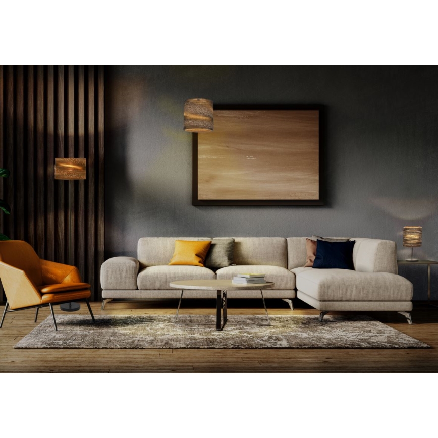 Ledvance - Lestenec na vrvici DECOR CARDBOARD 1xE27/15W/230V pr. 25 cm
