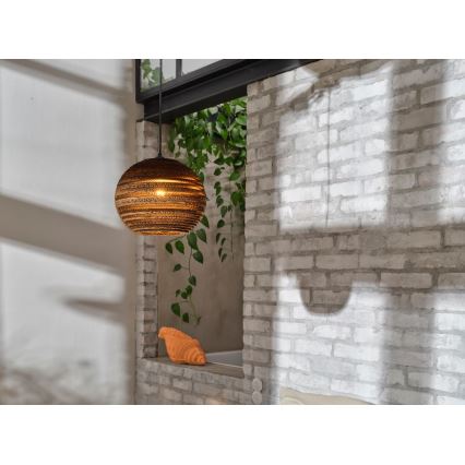 Ledvance - Lestenec na vrvici DECOR CARDBOARD 1xE27/15W/230V pr. 26 cm