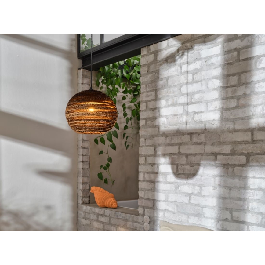 Ledvance - Lestenec na vrvici DECOR CARDBOARD 1xE27/15W/230V pr. 26 cm