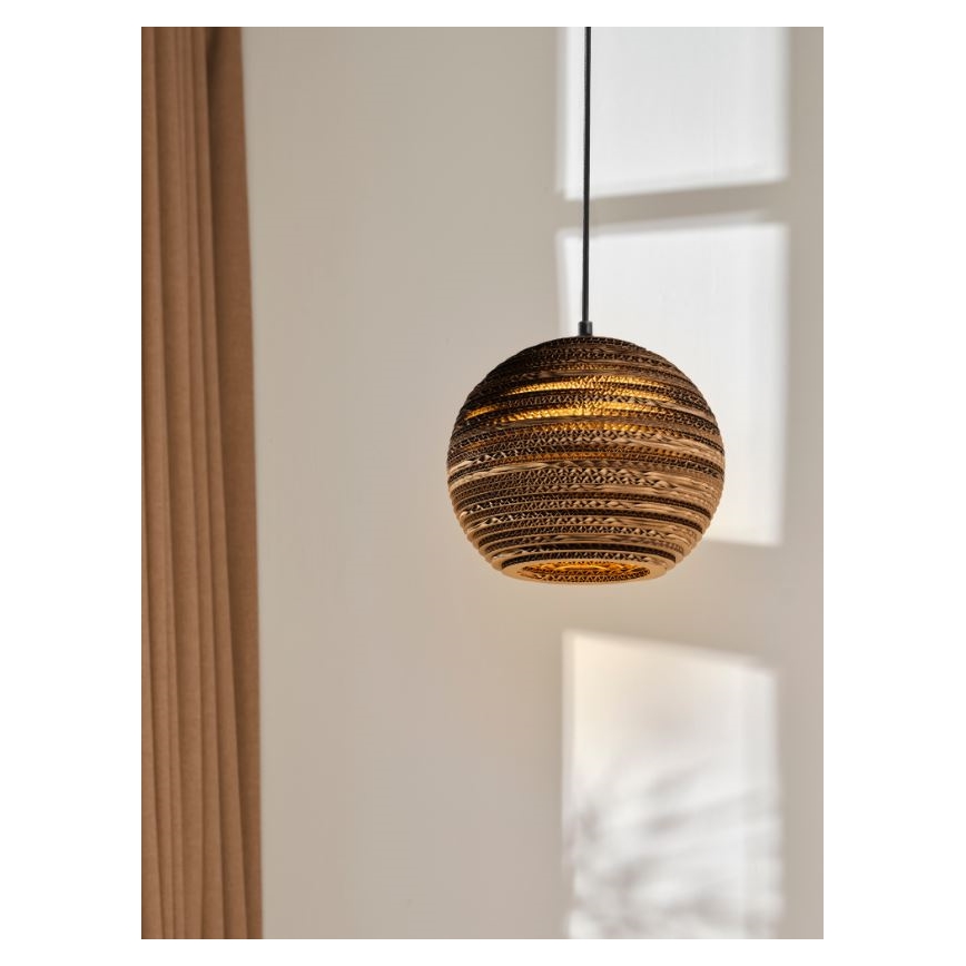 Ledvance - Lestenec na vrvici DECOR CARDBOARD 1xE27/15W/230V pr. 26 cm