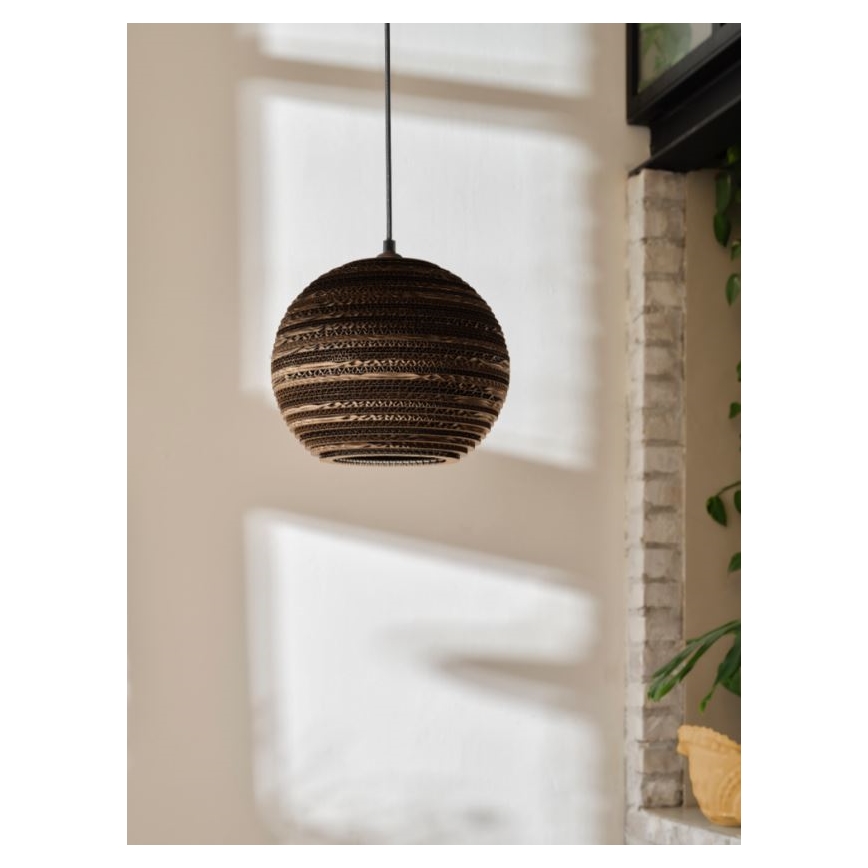 Ledvance - Lestenec na vrvici DECOR CARDBOARD 1xE27/15W/230V pr. 26 cm