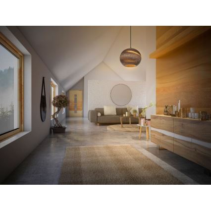 Ledvance - Lestenec na vrvici DECOR CARDBOARD 1xE27/15W/230V pr. 26 cm