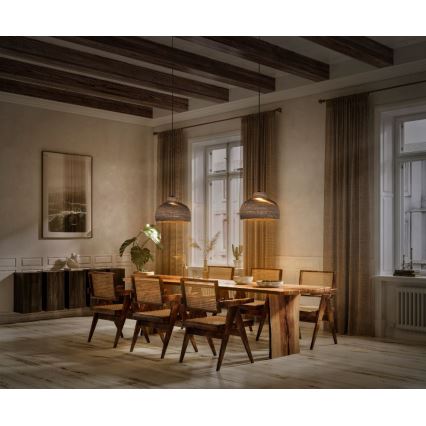 Ledvance - Lestenec na vrvici DECOR CARDBOARD 1xE27/15W/230V pr. 36 cm