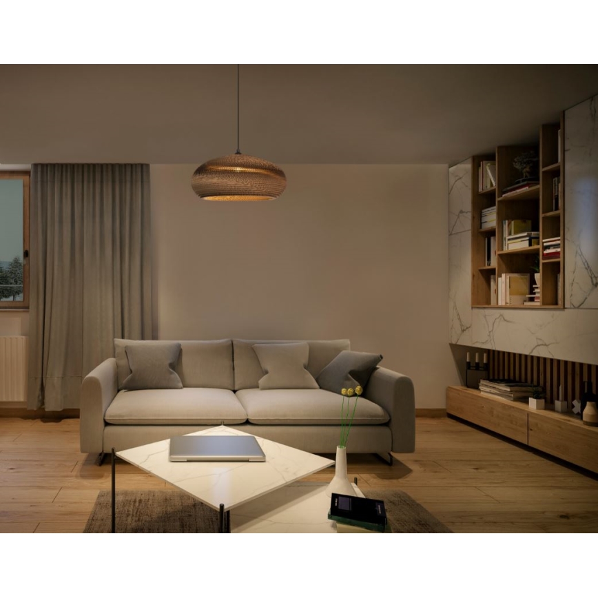 Ledvance - Lestenec na vrvici DECOR CARDBOARD 1xE27/15W/230V pr. 40 cm