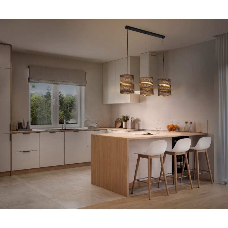 Ledvance - Lestenec na vrvici DECOR CARDBOARD 3xE27/15W/230V