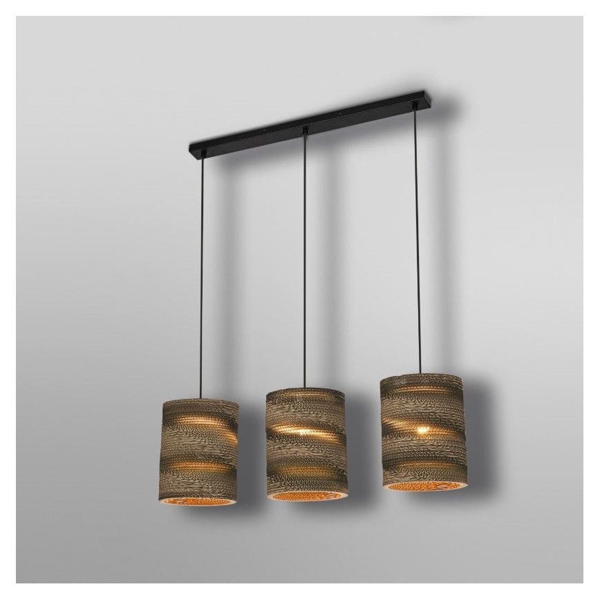 Ledvance - Lestenec na vrvici DECOR CARDBOARD 3xE27/15W/230V