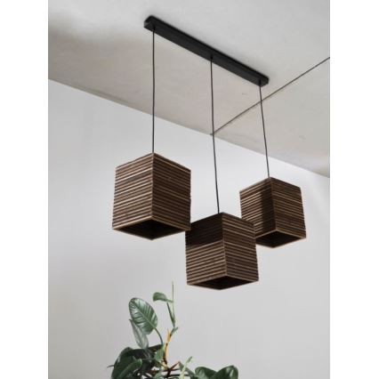Ledvance - Lestenec na vrvici DECOR CARDBOARD 3xE27/15W/230V