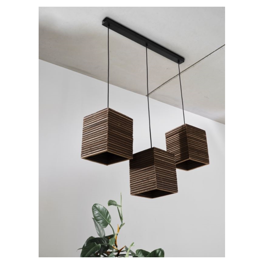 Ledvance - Lestenec na vrvici DECOR CARDBOARD 3xE27/15W/230V