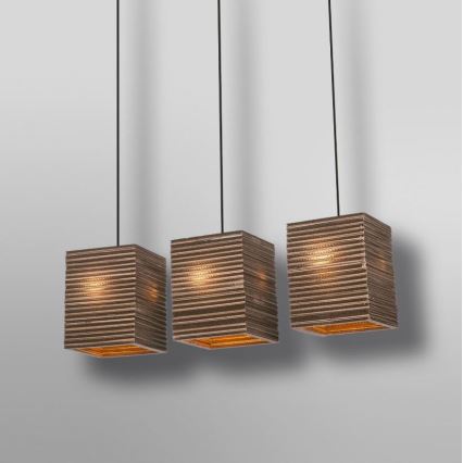 Ledvance - Lestenec na vrvici DECOR CARDBOARD 3xE27/15W/230V