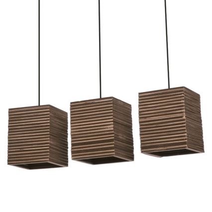 Ledvance - Lestenec na vrvici DECOR CARDBOARD 3xE27/15W/230V